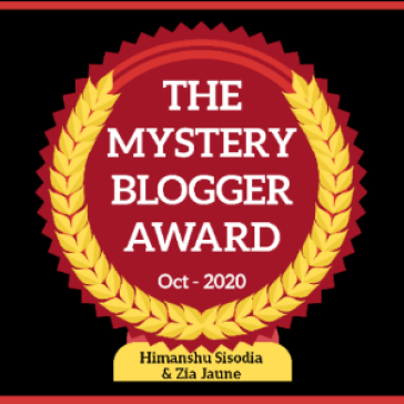 The Mystery Blogger Award Oct-2020
